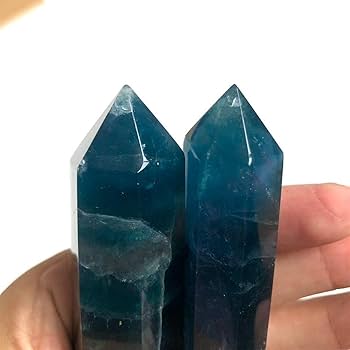 Amazon.co.jp: 天然水晶の原石 天然青緑蛍石杖クリスタルプリズム Amazon.co.jp: 天然水晶の原石 天然青緑蛍石杖クリスタルプリズム