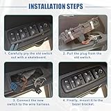 Aputoxz Front Left Driver Side Power Window Switch for BM-W 3 Series E90 E91 E92 E93 2007-2013 No. 61319217365, Window Control Master Switch for BM-W Power Window System - Image 8