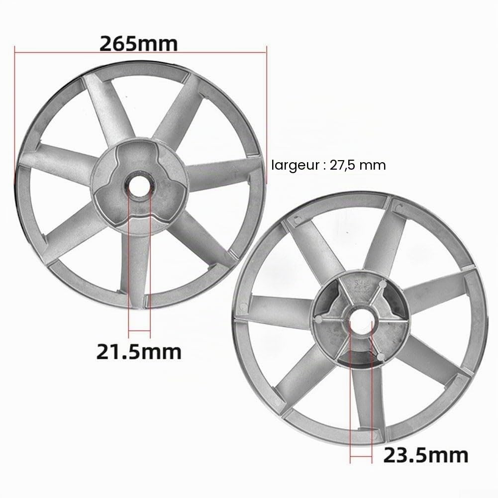 Poulie de roue triangulaire à rainure unique pour compresseur d'air, double cylindre