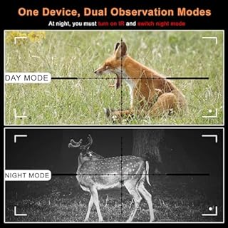 BESTSIGHT DIY Night Vision Scope,Quick Installation Barrle,5" Display Screen with 5w 850nm IR(Infrared Illuminator),View 218YARD/200m in Night,for 38-44mm Eyepiece Scope (Rifle Scope)