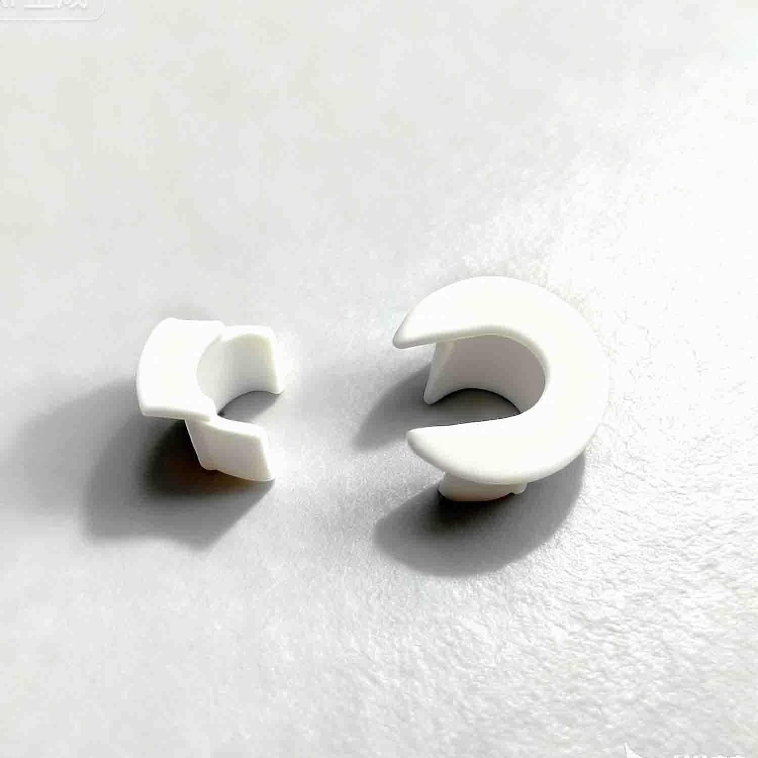 FANRTE 1/2" Wall Hole Cable Feed Through Bushing Cable Grommet for Various Cables(Coax Coaxial Cable/Network Cable/CCTV Cable) with a Diameter Less Than 8 mm Without connectors,2 Pack - White