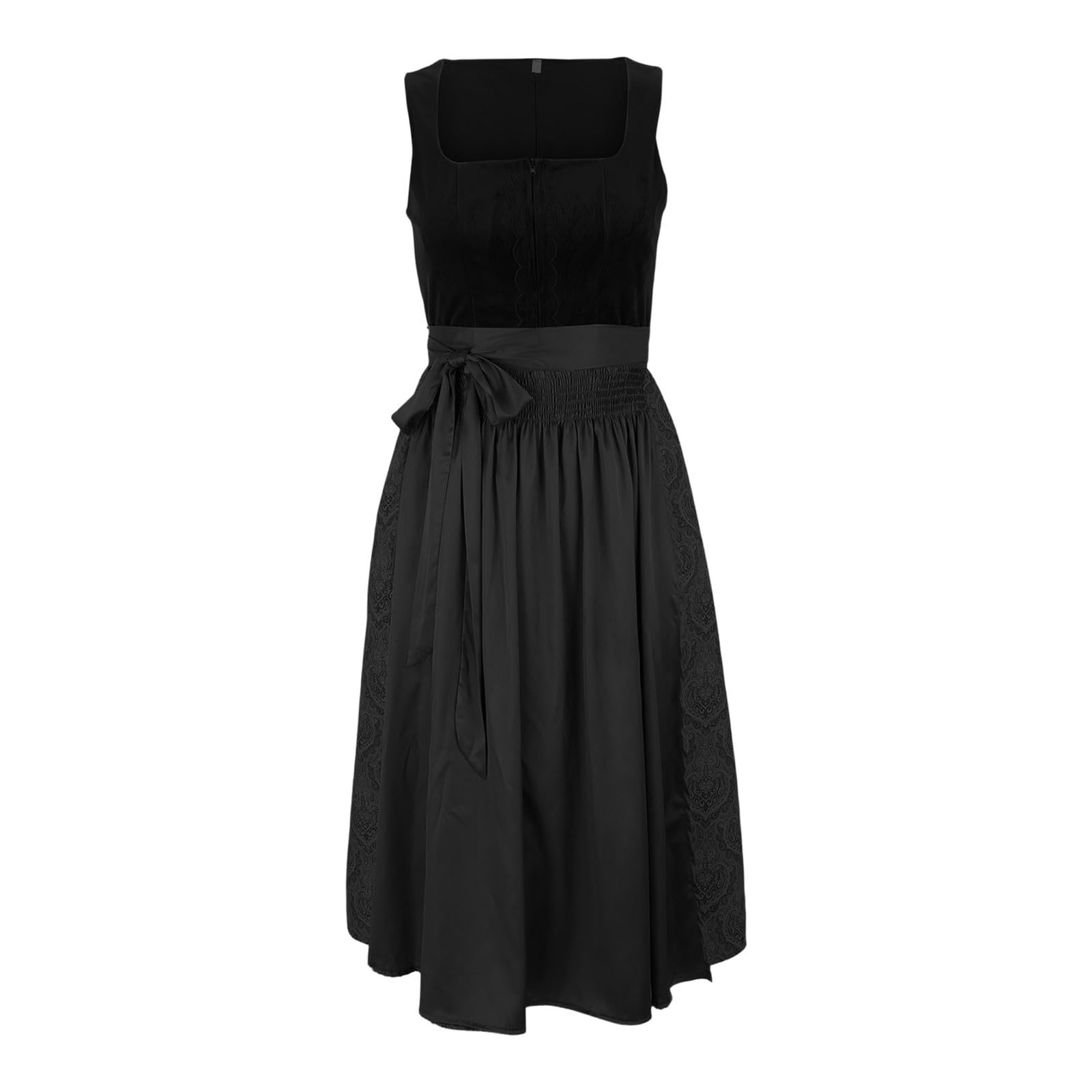 Dirndl Lang Damen Dirndlkleid Dirndlschürze Wiesn Outfit Rot Komplettset Grosse Grössen Midi Kleid Samt Mini 'Dirndl Trachten 46 Große Größen Modern