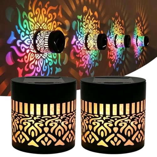 Luces solares exteriores con cambio de siete colores para vallas y terrazas resistentes al agua