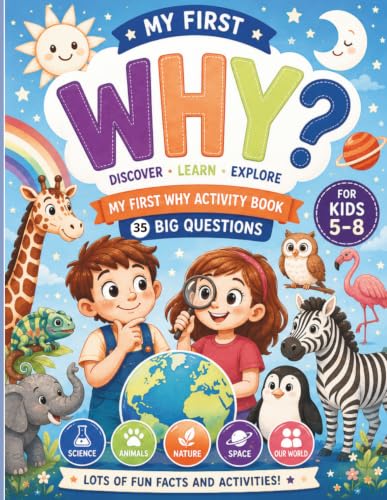 My First WHY? Activity Book: Big Questions with Fun Facts, Activities, Coloring, Mazes, Spot the Difference and Learning for Curious Kids Ages 5–8 image 2