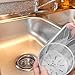 Pastlla 50 Pcs Kitchen Sink Strainer Trash Bag, Disposable Mesh Sink Strainer Bags, Sink Strainer Filter Mesh Bag Elastic Filter Bags Fits Most Sizes of Sink Strainer