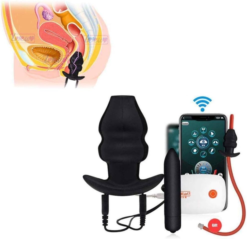 ZKKP Sex Electro Shock Anal Plug con vibrador de Bala y Enema ...