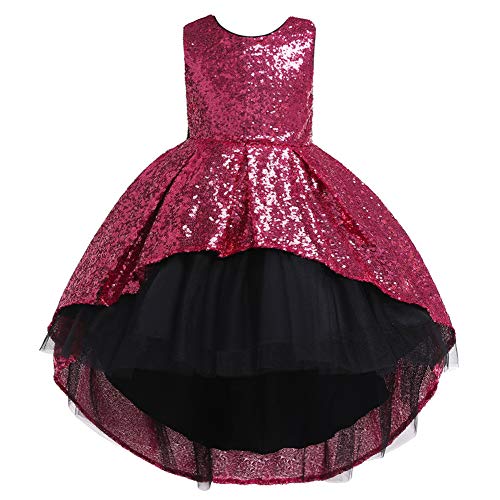 Vestido de princesa para cumpleaños: disfraces de carnaval de lentejuelas para niñas