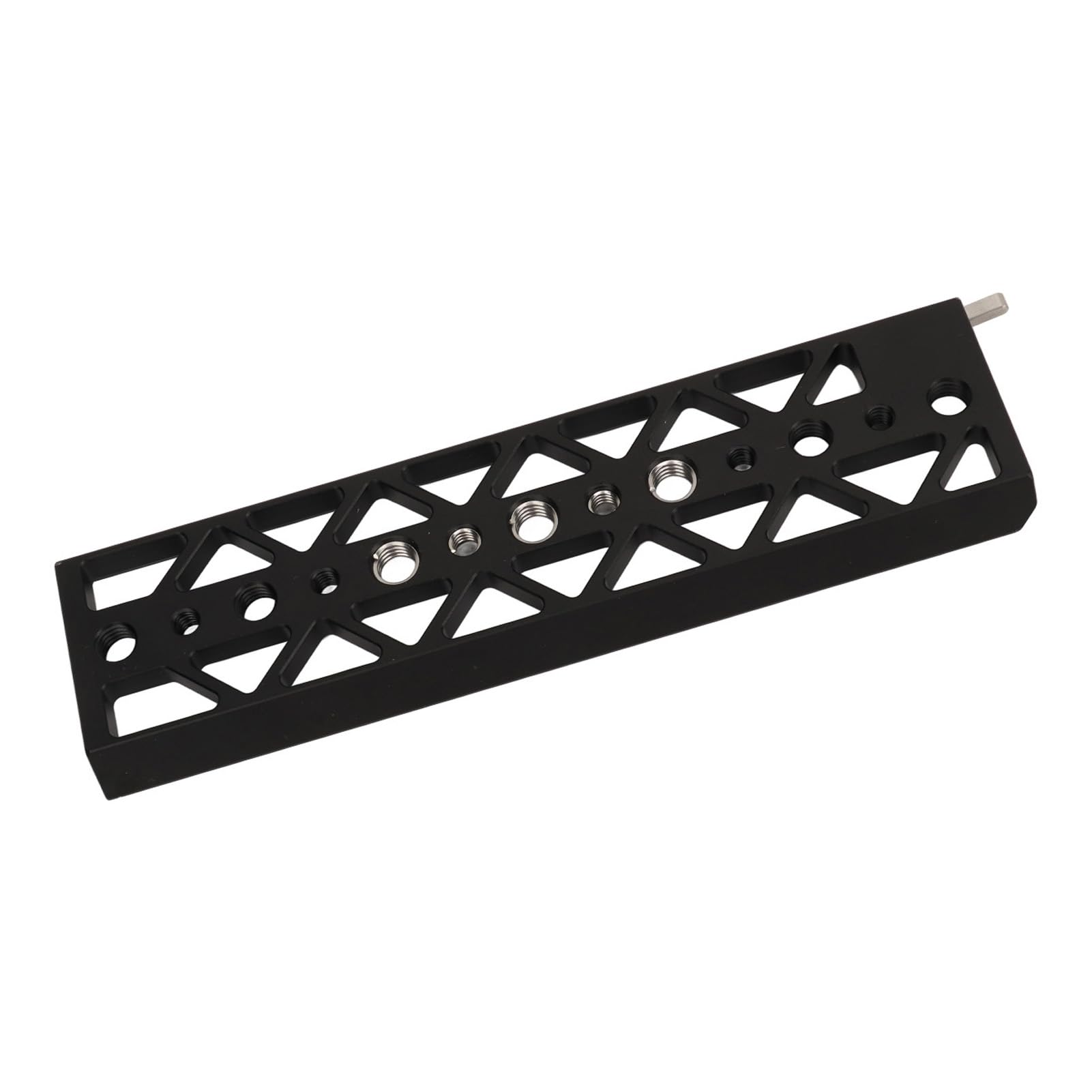 Piastra Dober Leggera in Lega di Alluminio Foro per Vite da 8 Pollici 1/4 3/8 con Perno Anti-stacco Compatibile Standard Compatibile per Gabbia Fotografica