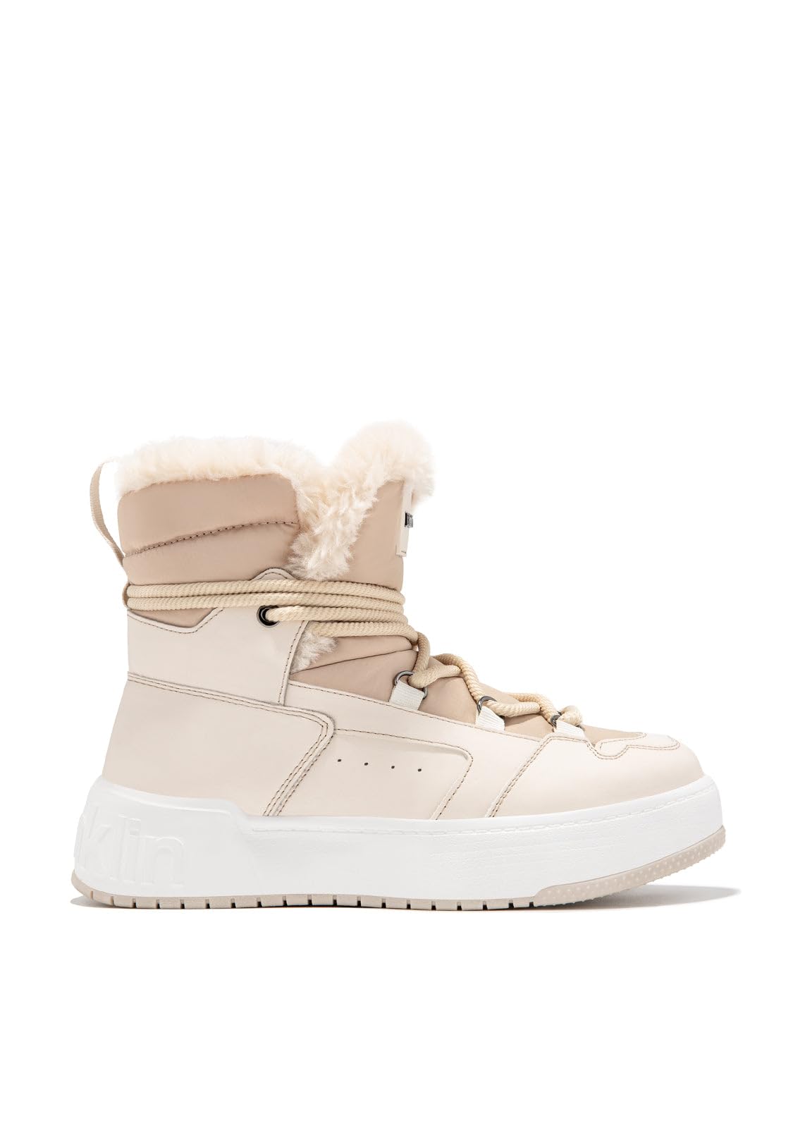 D.Franklin Botas Mujer Forro Interior Pelo Court Bomb V2 Beige - Botas para Mujer - Moda casual - Talla (37) - Modelo court bomb