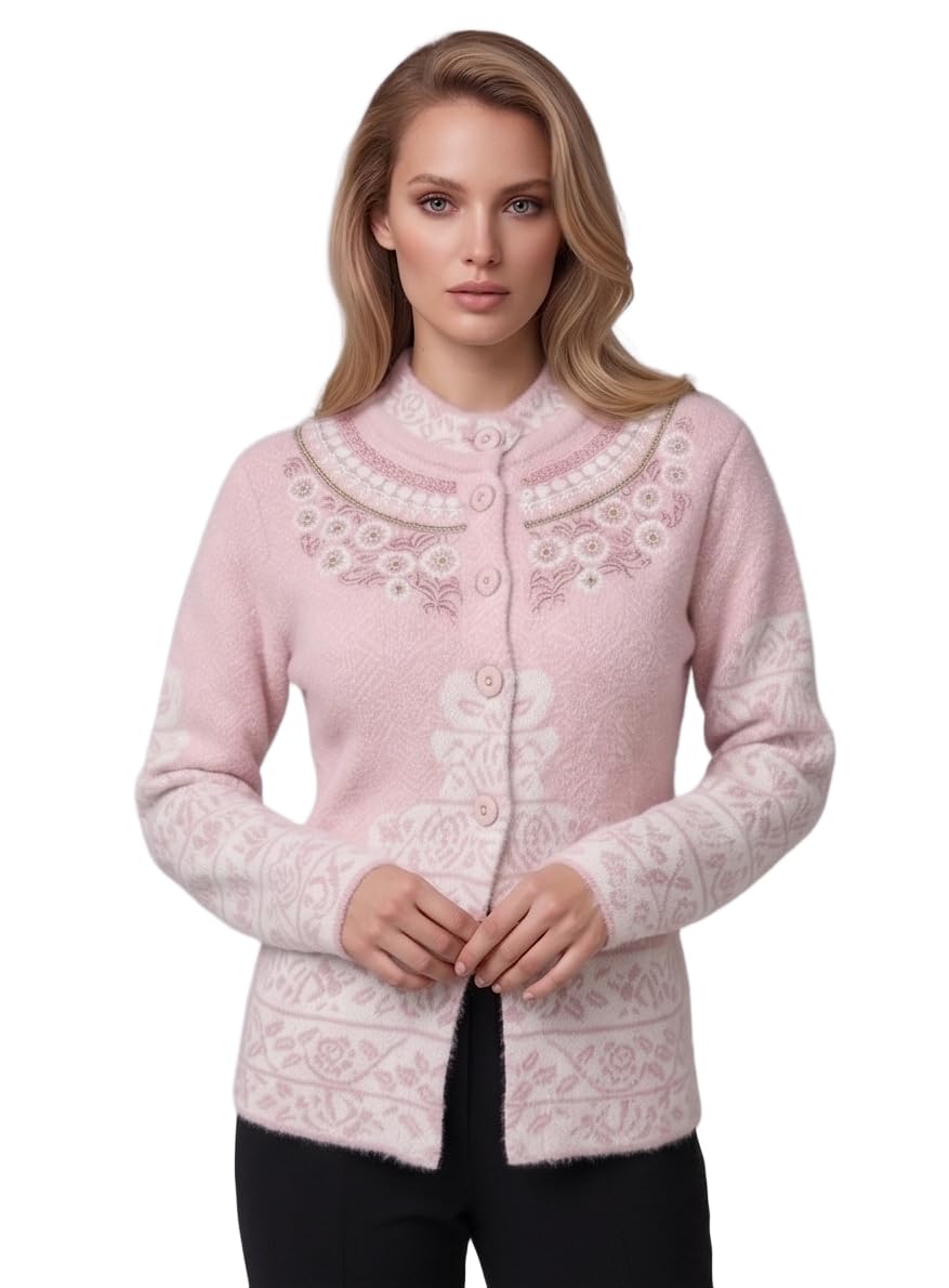 Women Knitted Sweater | Soft Casual Front Open Button Cardigan for Women's | Women's Stylish Full Sleeve Sweater-picture-11