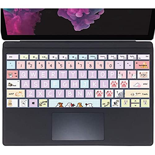 Funda de silicona de gato para Surface Pro 7/6/5: protector tierno y lavable 3