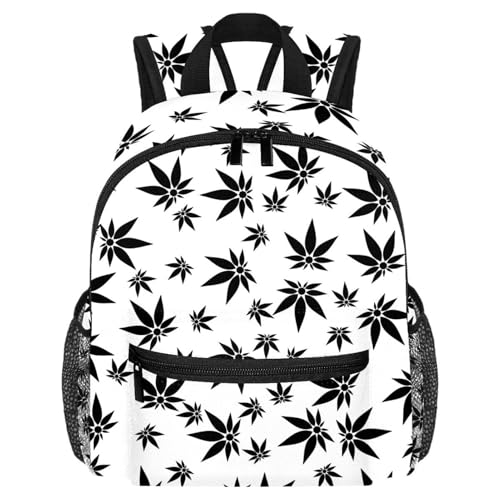 Petit sac à dos léger vintage finitions soignées imprimé feuilles d'érable