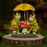 Resistente e impermeable: la figura de jardín está hecha a mano con materiales de resina resistentes, impermeables, inofensivos, resistentes a la intemperie y no se decolora fácilmente, asegurando su longevidad y manteniendo su aspecto original incluso en entornos hostiles.