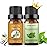 Sedbuwza Vanilla Peppermint Essential Oil Set, Vanilla Fragrance Oil Peppermint Scent Oil Set for Diffuser, Aromatherapy, Massage, Soap, Candle Making 2 x 10 ml