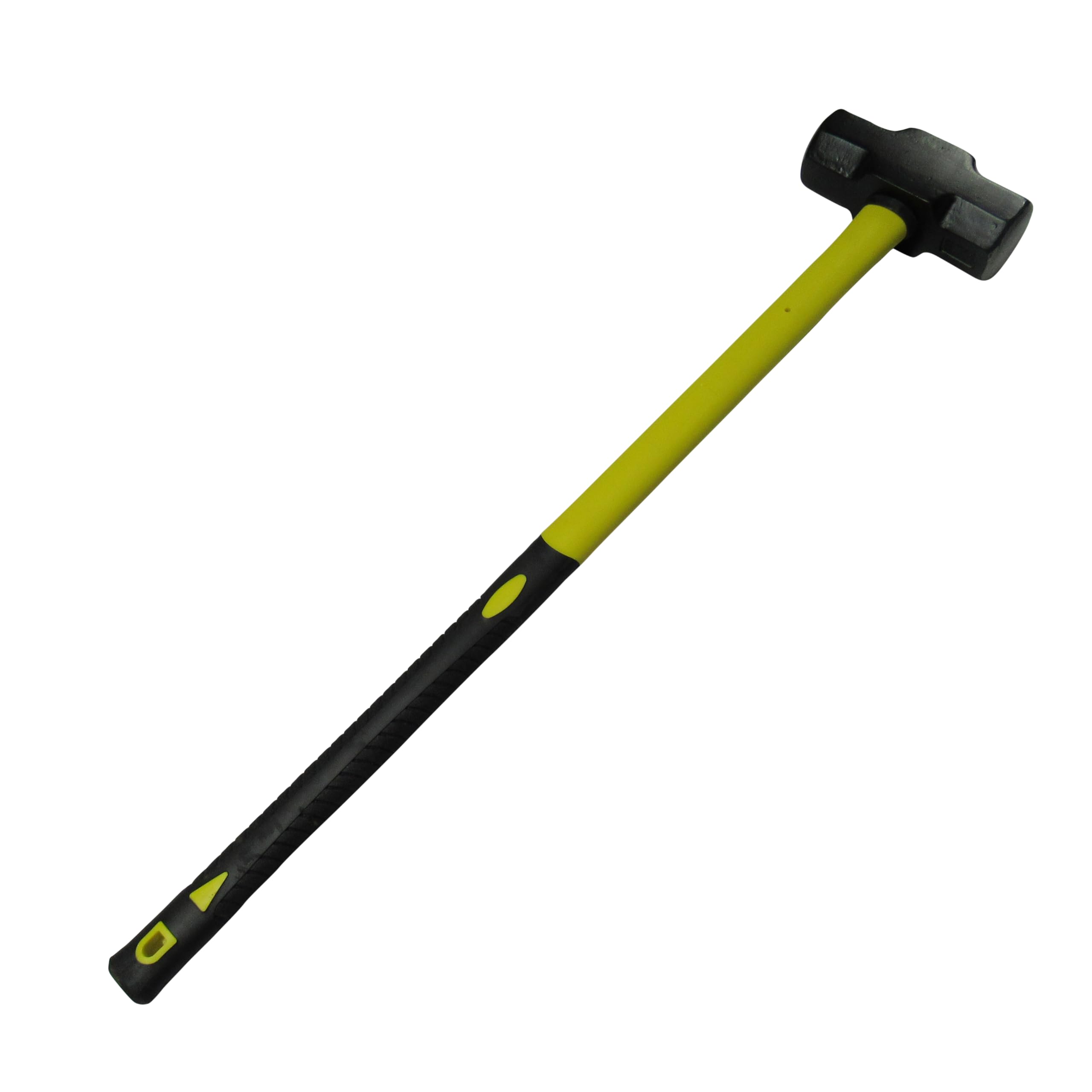 Heavy Duty Lump Sledge Hammer with Fibreglass Handle (7lb 10lb 14lb Long Club Sledgehammer) (10 Pound (4.5KG))