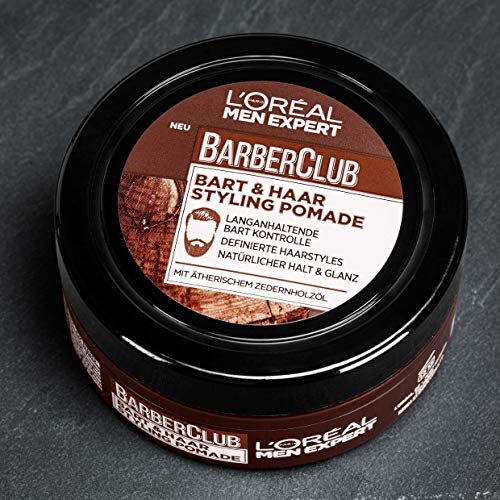 L'Oréal Paris Men Expert baardpomade en haarwas, natuurlijke afwerking, Barber Club baard- en haarstyling, pomade, 1 x… - Image 6