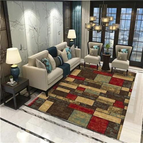 Tapis de couloir de conception géométrique et finitions soignées - 2