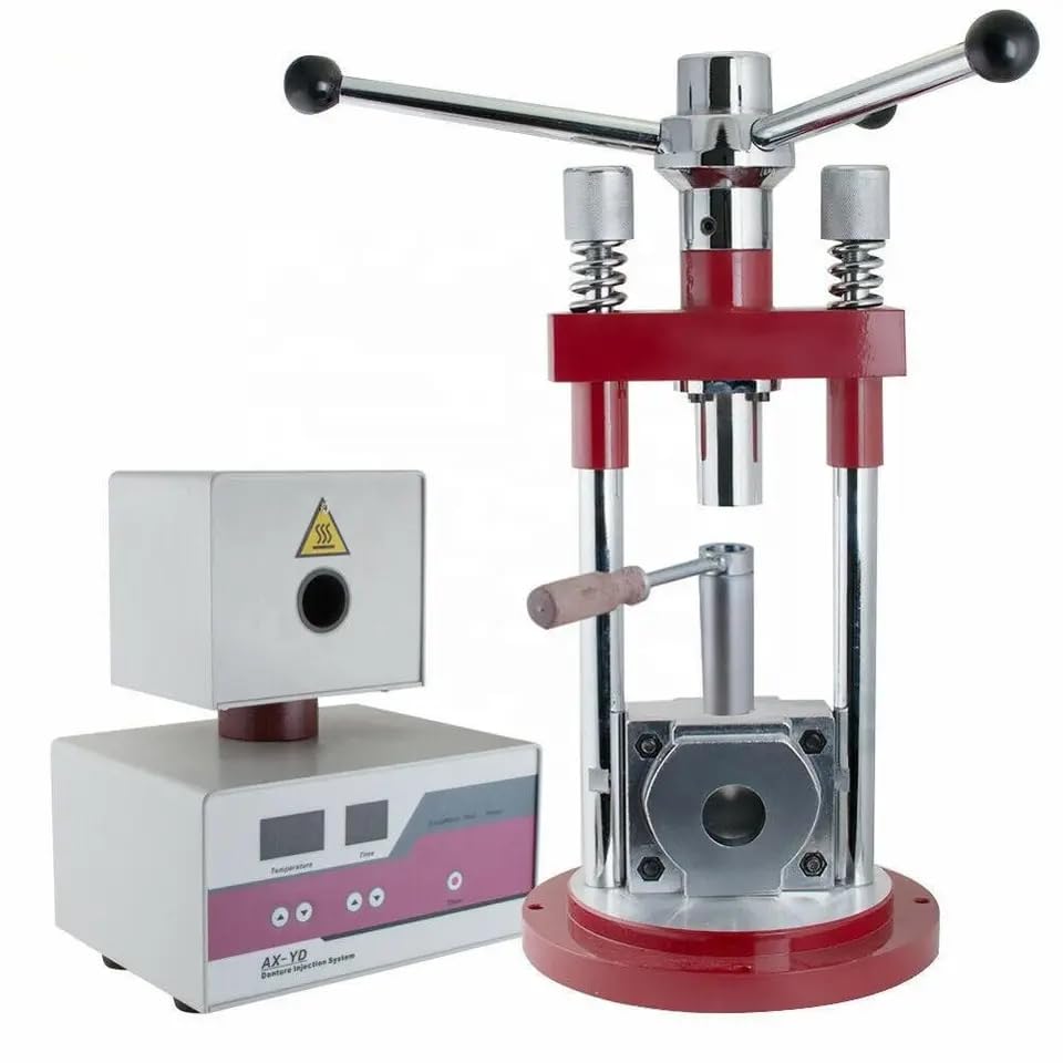 Máquina de moldeo por inyección de prótesis dentales flexibles Alliph Dental de 110 V y 340 W. Sistema de inyección de prótesis dentales. Equipo de laboratorio dental.