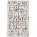 P. Graham Dunn Our Father Lord's Prayer White Wash 14 x 24 Inch Solid Pine Wood Pallet Wall Plaque Sign