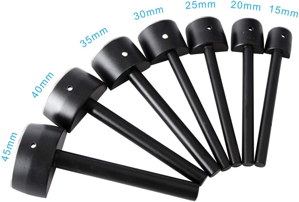 DIY Leather Craft Half-Round Cutter Punch Arc-Shaped Punch Strap Tools for Belt Strap Wallet Bag End(15.20.25.30.35.40.45 mm)