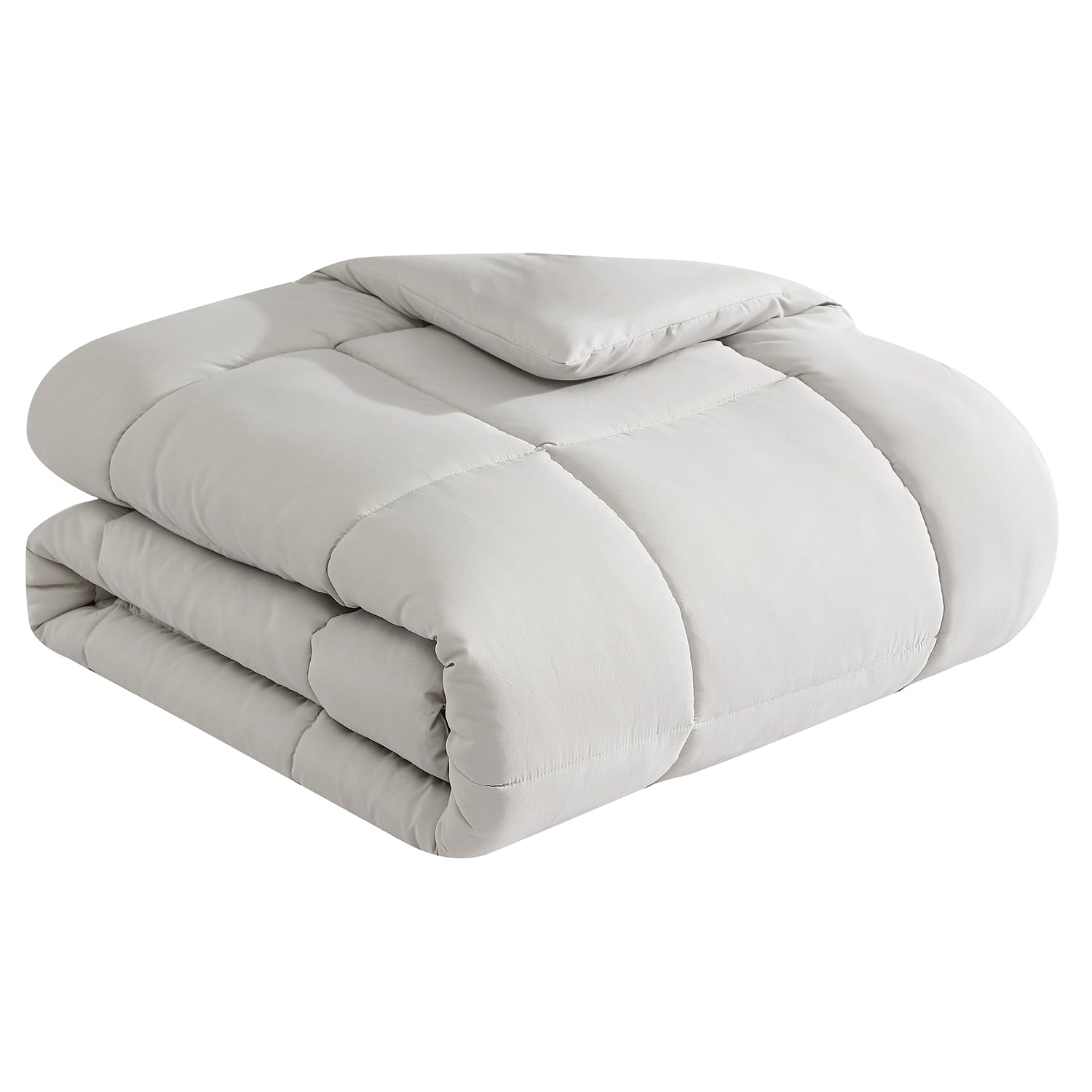 Perry Ellis Portfolio - Comforter, Down Alternative Quilted Bedding, Dorm Room Essentials, Quilted Inspired Room Decor (All Season Pumice Taupe, Twin/Twin XL)