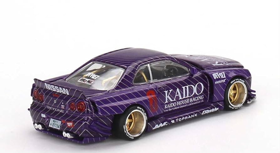 1/64 街道ハウスKAIDO HOUSE 日産スカイラインGT-R （R34） Kaido House 1:64 Nissan GT-R R34 Pink KAIDO RACING FACTORY
