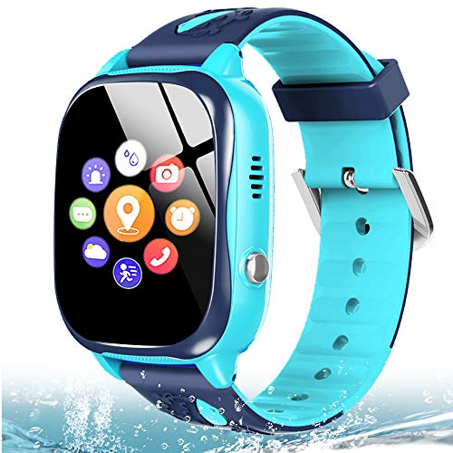 Waterproof Kids Smart Watch Phone GPS Tracker for Girls Boys Age 4-12