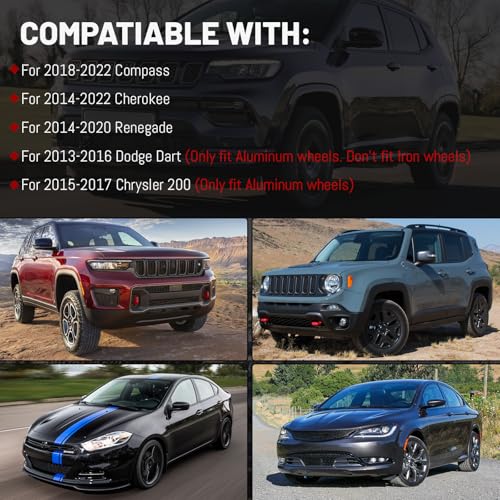 Image of M12x1.25 Stock Wheel Lug Bolts Endxedo 20PCS 28MM Shank 19MM Hex Stock Wheel Studs for 2015-2023 Renegade 2018-2022 Jeep Compass 2012-2016 Dodge Dart Chrysler 200