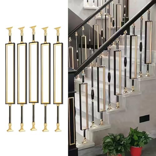Poteaux d'escalier en métal pour halls d'hôtels, villas privées et bureaux modernes