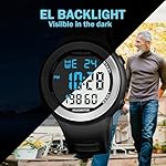 Mens Pedometer Watch for Walking Step Counter Watch No Charging, No App Connection, with EL Backlight. Simple, Practical Choice for Mobile-Free Fitness Enthusiasts TIMEURE-2308 - Image 5