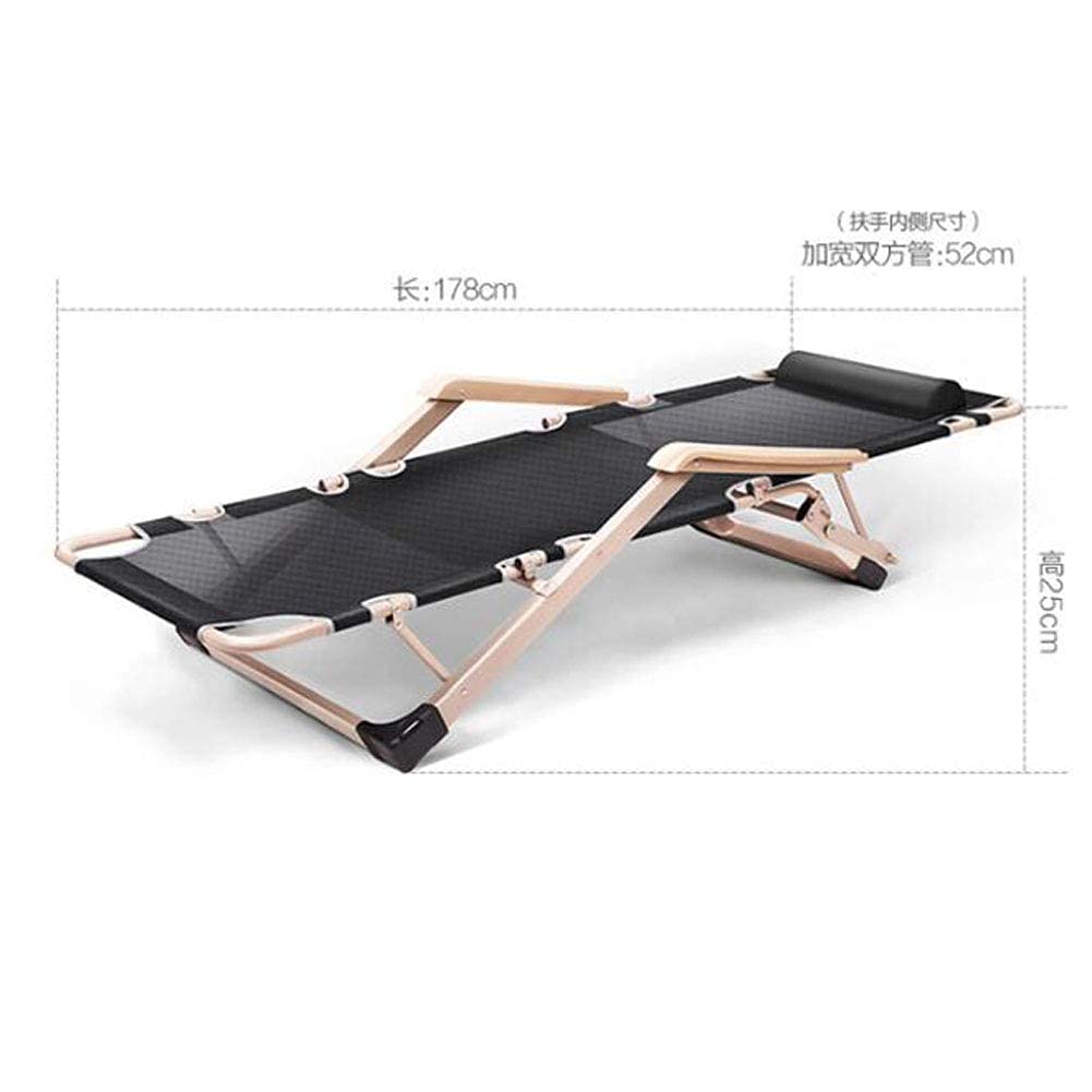 Chaise Longue de Patio Chaise Longue Chaise de gravité Chaise Longue de Jardin inclinable Chaise Longue Pliante Portable Bureau Plus Coton Chaise Longue de Sieste d'hiver Lit Pliant à Double