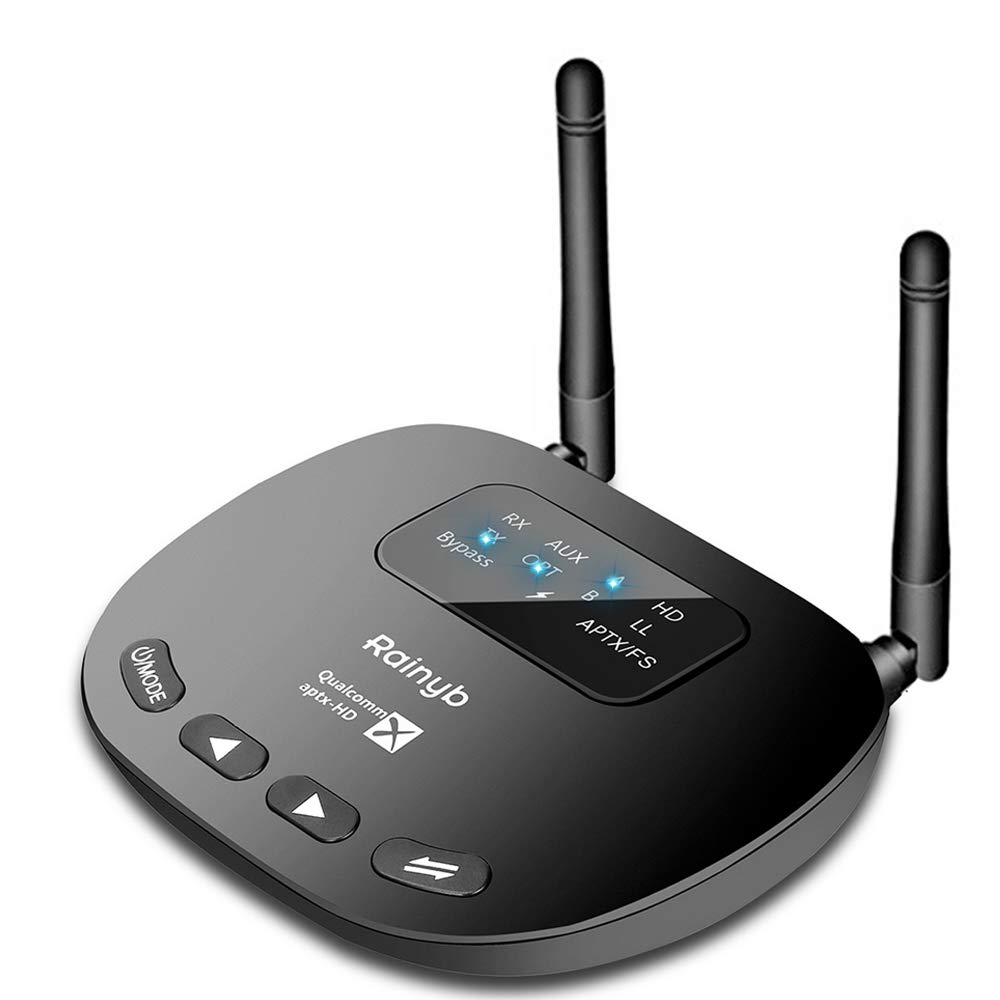 Rainyb Upgrade USB Rechargeable Bluetooth 5.0 Transmitter Receiver 265