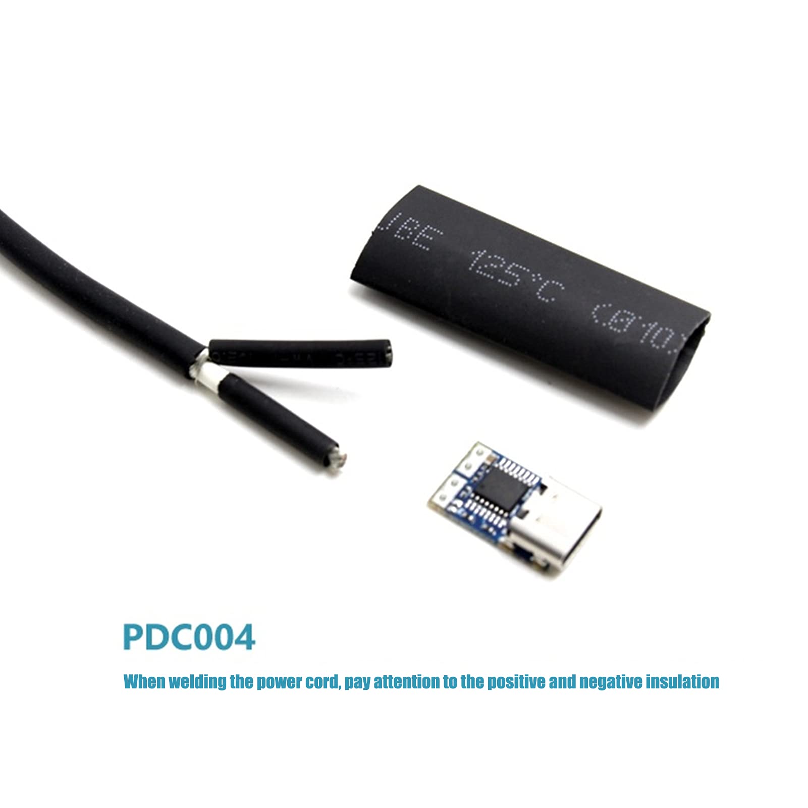 Modu?y Power Trigger, 5 sztuk Usb-c Pdc004 Pd 12 V DC modu? wyzwalania napi?cia sta?ego 5 A wej?cie gniazda typu C DC modu? wyzwalania napi?cia sta?ego do inteligentnych domów
