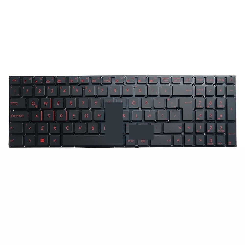 Clavier rétroéclairé ASUS GL502VM avec frappe précise Latin Red