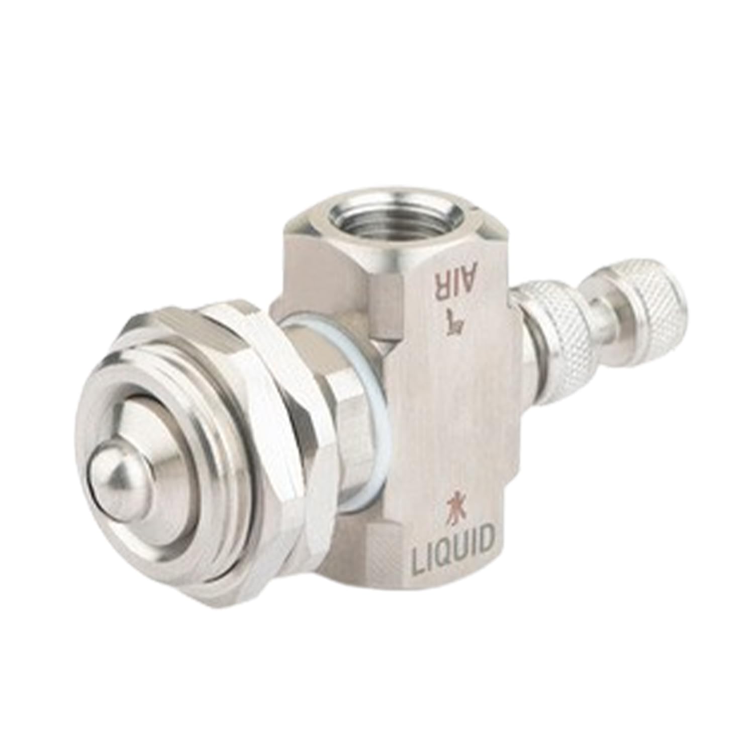 10 boquillas de pulverización con sifón de Pared Delgada en Forma de Abanico, Rosca Hembra de 1/4", Boquilla de pulverización de Aire, Boquilla de pulverización de Acero Inoxidable 304