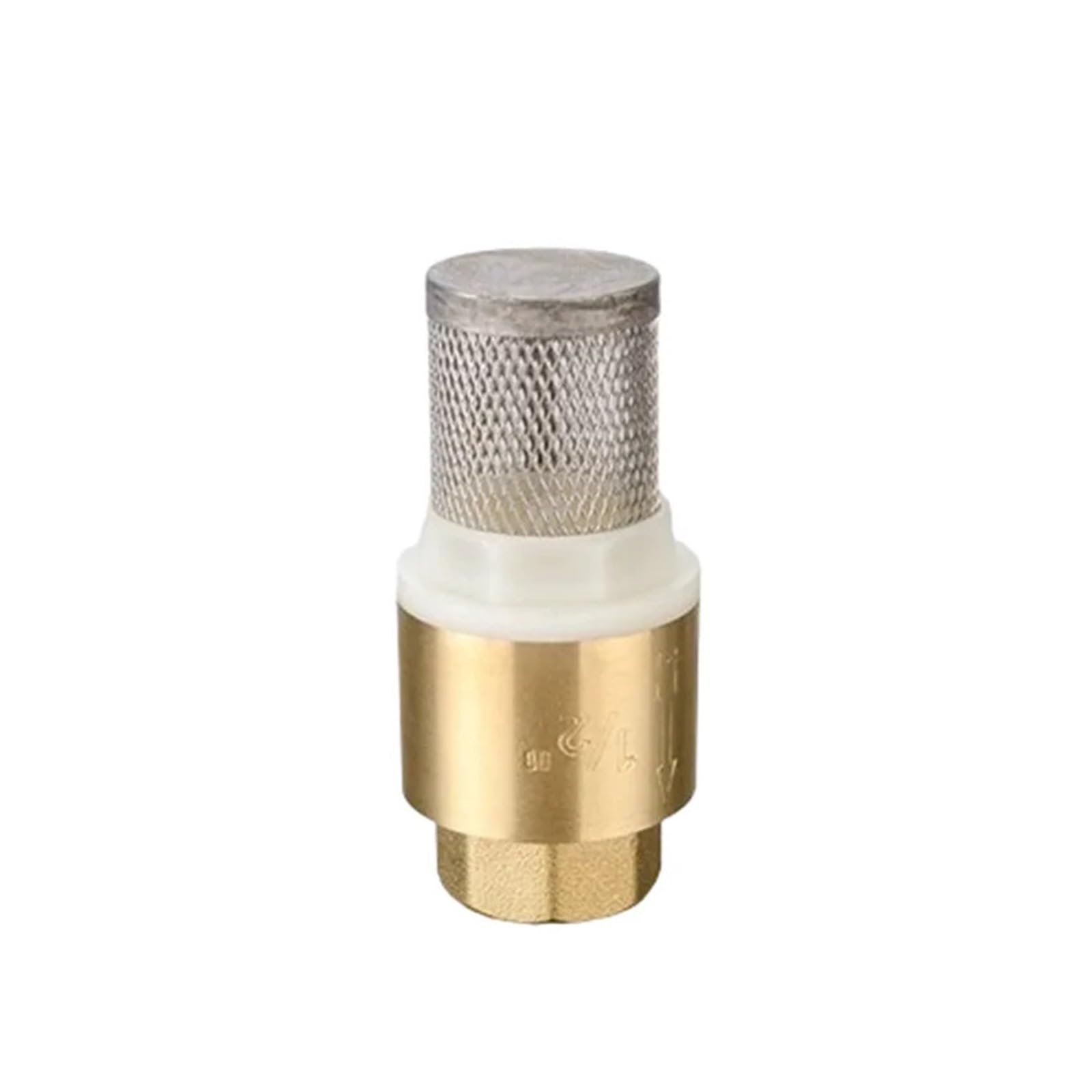 IDGTTLDF 2" BSP Female Thread Brass Check Valve With Mesh Strainer Filter Bottom Valve Foot Valve
