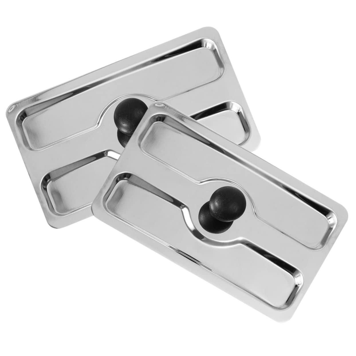 ULTECHNOVO Cubierta para Tostadora Automática de Acero Inoxidable, 2 Unidades, Reutilizable y Resistente, Protector de Cocina Eléctrica Hogar