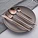 tableware-GQ Juego de Cubiertos Oro Rosa | Juego de vajilla de 24 Piezas | Cubiertos portugueses | Ideal para cenas Elegantes y entretenidas @ Rose Gold