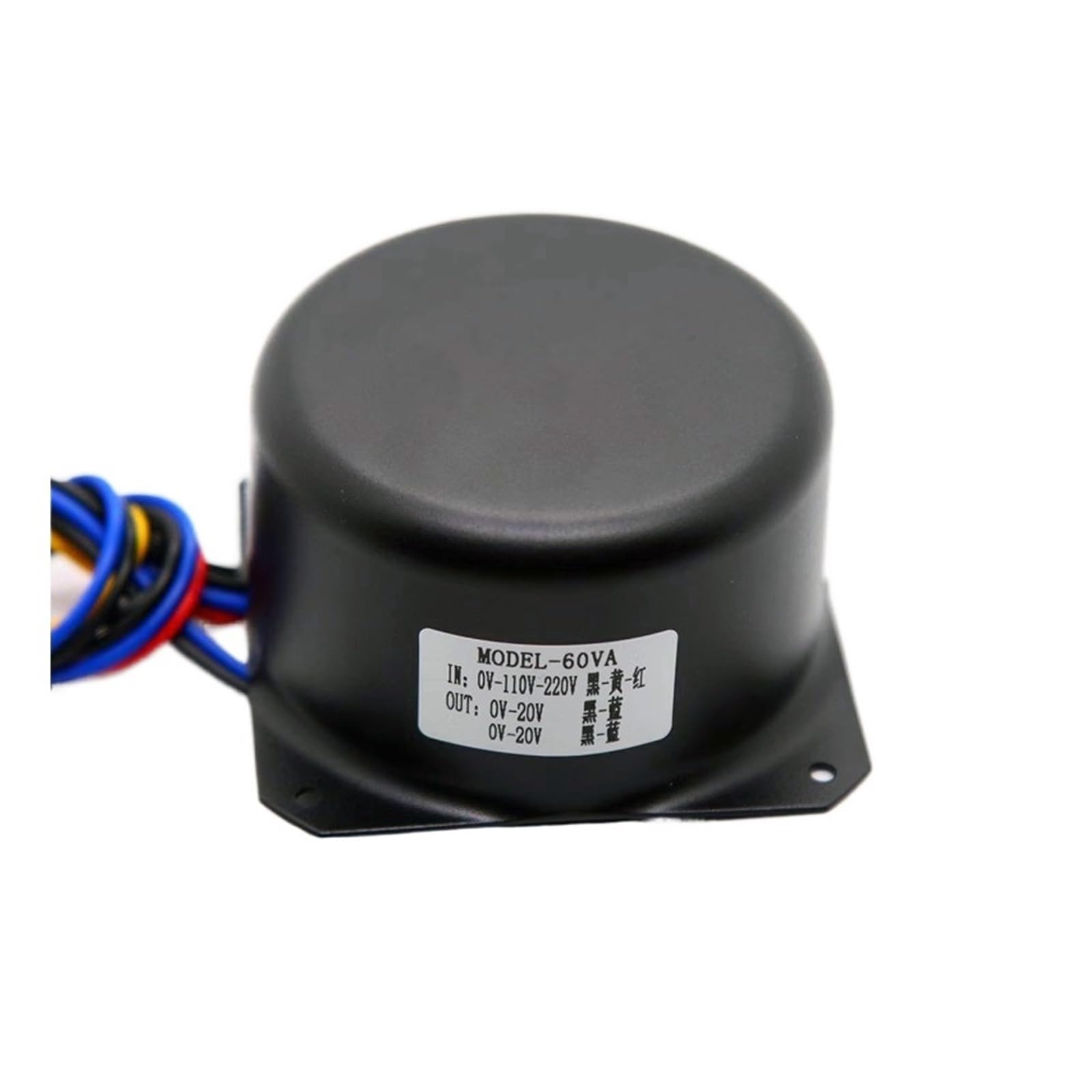Transformateur toroïdal 60w 110v-220v isolé sous capot acier