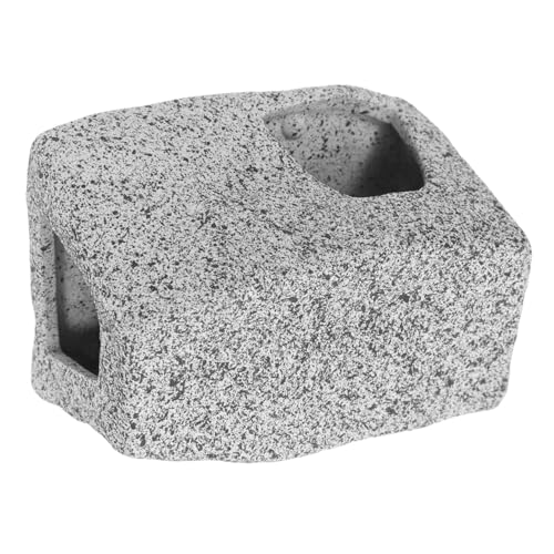 Abaodam Aquarium Hiding Cave for Shrimp and Fish Stackable Rock Decor Natural Aesthetic Hideout for Turtles and Aquatic Pets Durable and Easy to Accessories