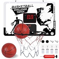 Herefun Mini Basketballkorb für Kinder, Basketballkorb Indoor Mini Basketball Set, Basketballbrett Wandmontage, Sport Spielzeug Büro Basketball Board Indoor für Kinder mit Ball Netz und Luftpumpe