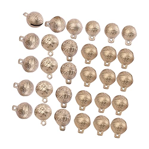 Garneck 30pcs Small Brass Bells for Crafts - Vintage Jingle Bells for DIY Projects - Christmas Decorations and Wind Chimes 18mm Copper Crafting Bells