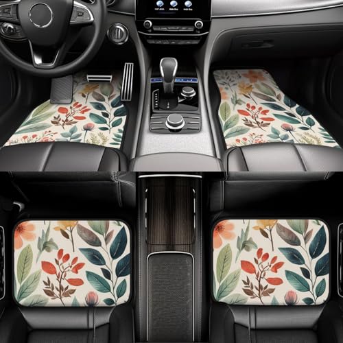 Tapis de sol voiture fleurs aquarelles pour vos sorties en famille