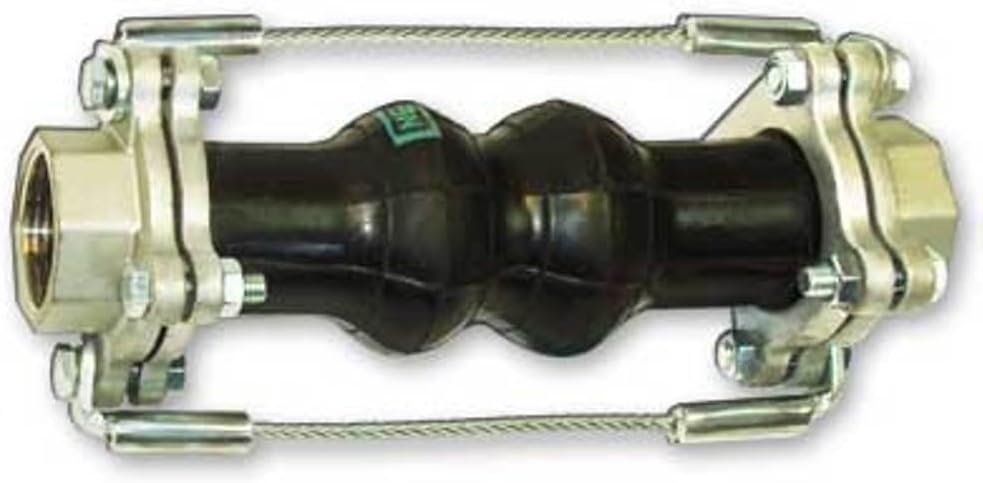 Ultrasphere Twin Rubber Union Expansion Joint, 1-1/2" ID x 7-1/4" Length