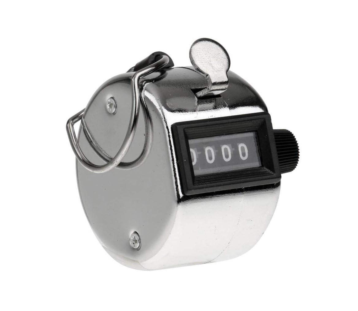 Manual Mechanical Tally Counter Analog Finger Click Counter, Handheld 4-Digit Counting Device for Sports, Events, Inventory Management, Attendance and Traffic Counting (Pack of 1)-image-44