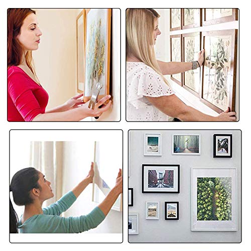 Image of MroMax 100PCS Ring Picture Frame Buckle 2.13 inch x 0.63 inchGold Tone Assortment Kit for Home Decoration Picture Frames Photo Hanging Solutions