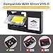 NVNOWU Camcorder Cassette Adapter (SVHS/VHS-C to VHS) - Compatible with JVC C-P7U/CP6BKU/C-P6U, Panasonic PV-P1, RCA VCA115 (Not Compatible with 8mm/MiniDV/Hi8; Battery Not Included)