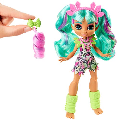 Muñeca Rockelle Cave Club Mattel con accesorios y dinosaurio miniatura 5