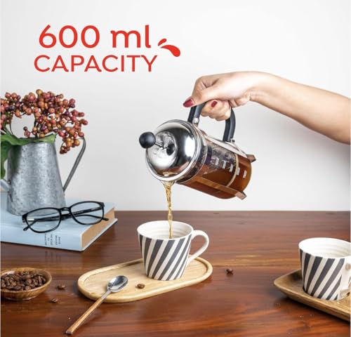 Image of Sipologie Vintage French Press, Silver, 600ml - Hocus Pocus