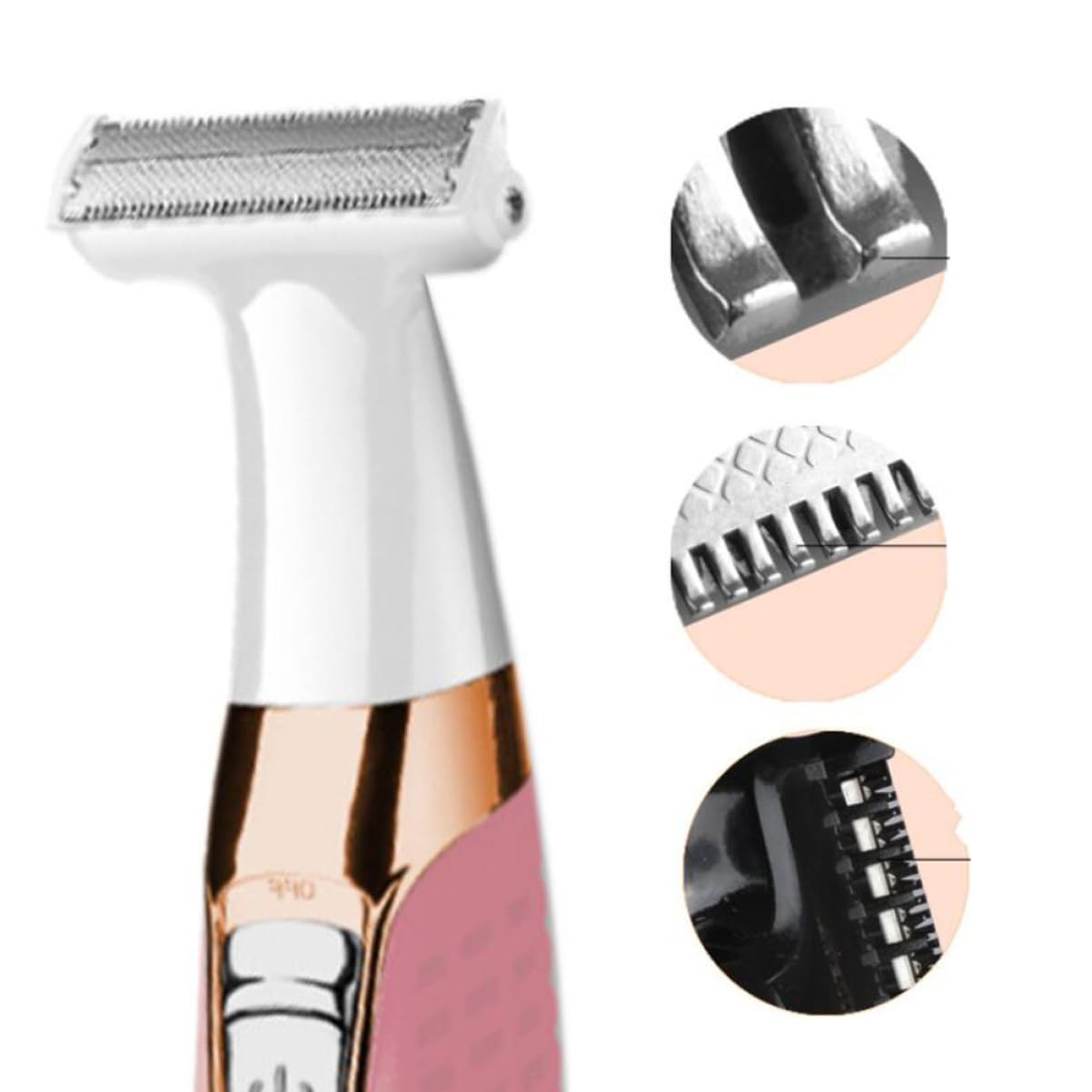 MAGICLULU Elektrischer Haarrasierer für Frauen Schmerzarm ohne Irritationen für Kinn und Wangen Tragbar für Handtasche und Sporttasche